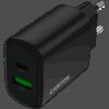CANYON charger OnCharge 250 25W 1xPD 1xQC EU Black - Image 4
