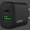 CANYON charger OnCharge 250 25W 1xPD 1xQC EU Black - Image 5