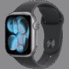 Apple Watch Series 11 GPS 42mm Space Grey Aluminium Case with Black Sport Band -