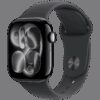 Apple Watch Series 11 GPS 42mm Jet Black Aluminium Case with Black Sport Band -