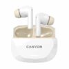 CANYON headset HEXAGON 7 TWS ANC+ENC Wireless Charge White Beige - Image 3