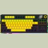 LORGAR KBP70TKLW Wireless TKL Mechanical Gaming Keyboard Pro Black/yellow EN layout