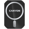 CANYON CH-15, Magnetic car holder and wireless charger, C-15-01, 15W，Input: USB-C: 5V/2A, 9V/3A;Output: 5W, 7.5W, 10W, 15W;83*60*8.15mm,0.147kg,black