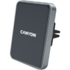 CANYON CH-15, Car holder and wireless charger MegaFix, C-15, 15W, Input: USB-C: 5V/2A, 9V/3A; Output: 5W, 7.5W, 10W, 15W;89*65*12mm,0.195kg,black - Image 2