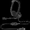 LOGITECH PC960 Corded Stereo Headset BLACK - USB - Image 3
