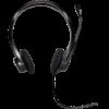 LOGITECH PC960 Corded Stereo Headset BLACK - USB - Image 4