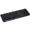 CANYON Hazard GK-6, Wired multimedia gaming keyboard with lighting effect, 108pcs rainbow LED, Numbers 104keys, EN double injection layout, cable length 1.8M, 450.5*163.7*42mm, 0.90kg, color black - Image 5
