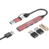 CANYON hub DS-02 4in1 USB-A/C Pink - Image 4