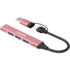 CANYON hub DS-02 4in1 USB-A/C Pink - Image 5