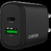CANYON charger OnCharge 250 25W 1xPD 1xQC EU Black - Image 5