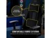 Corsair TC100 Gaming ChairRelaxed, Fabric Black/Grey120kg - Image 3