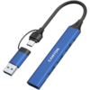 CANYON hub DS-02 4in1 USB-A/C Blue - Image 2