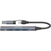 CANYON hub DS-02 4in1 USB-A/C Grey