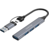 CANYON hub DS-02 4in1 USB-A/C Grey - Image 3