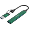 CANYON hub DS-02 4in1 USB-A/C Green - Image 3