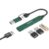 CANYON hub DS-02 4in1 USB-A/C Green - Image 4