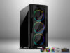 Inter-tech Case A-3401 ChevronRGB gaming, 3x RGB fans,Acrylic glass front panel