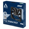 Arctic Fan F12 PWM PST (Black)120 mm PWM Case Fan - Image 2