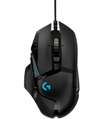 LOGITECH G502 Corded Gaming Mouse - HERO - BLACK - USB - EER2