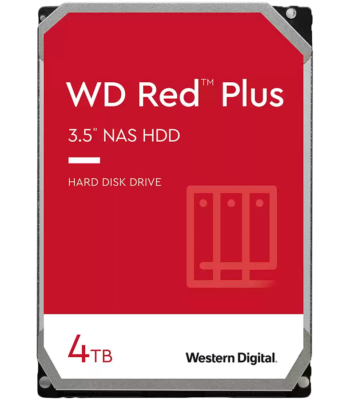 HDD NAS WD Red Plus 3.5'' 4TB 256MB 5400 RPM SATA 6 Gb/s