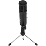 LORGAR Soner 313 Gaming Microphones Black USB condenser microphone with Volume Knob & Echo Kob