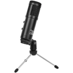 LORGAR Soner 313 Gaming Microphones Black USB condenser microphone with Volume Knob & Echo Kob