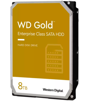 HDD Server WD Gold 8TB CMR 3.5'' 256MB 7200 RPM SATA 512E