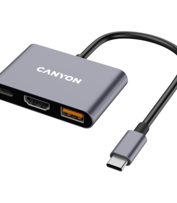 CANYON hub DS-4 3in1 USB-C Grey