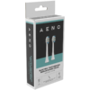 AENO Replacement toothbrush heads White Dupont bristles 2pcs in set for ADB0003/ADB0005 and ADB0004/ADB0006