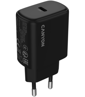 CANYON charger OnCharge 200 20W 1xPD EU Black