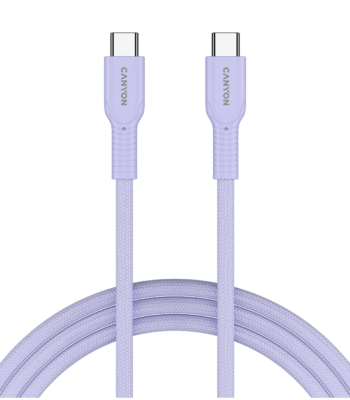 CANYON cable OnWire 60CL C-C 60W COLOR Braided 1m Purple