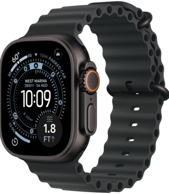 Apple Watch Ultra 3 Cellular 49mm Black Titanium Case with Black Ocean Band