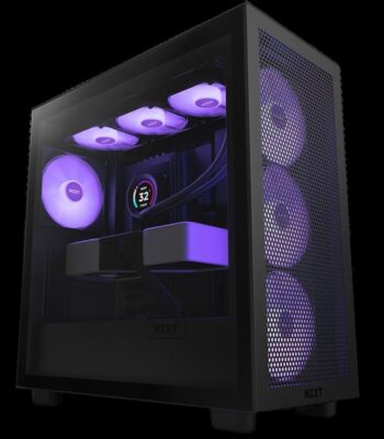 NZXT CASE H7 FLOW BLACK RGB Mini-ITX, Micro-ATX, ATX Mid-Tower, 4x fans