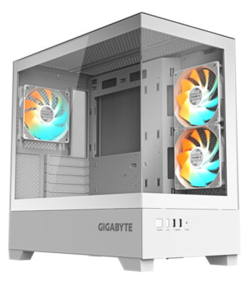 Gigabyte Case GB-C201PI Mid-tower, mATX, White, 3x 120mm ARGB fans