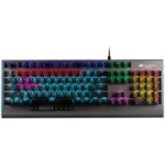 CANYON Interceptor GK-8 Wired multimedia gaming keyboard with lighting effect 20pcs rainbow LED & 19pcs