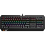 CANYON Hazard GK-6 Wired multimedia gaming keyboard with lighting effect 108pcs rainbow LED Numbers 104keys