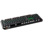CANYON Hazard GK-6 Wired multimedia gaming keyboard with lighting effect 108pcs rainbow LED Numbers 104keys