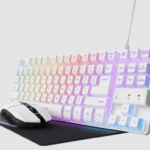 Trust GXT794W 3-u-1 gaming set, tastatura, miš i podloga zamiš, bijela boja