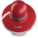 BOSCH sjeckalica 400W, CRVENA, 0.8L,INOX nož, ploča za tučenje vrhnja, SL