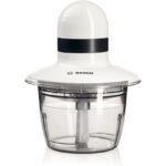 BOSCH sjeckalica 400W, BIJELA, 0.8L, INOX nož, ploča za tučenje vrhnja,SL