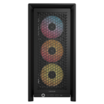 CORSAIR FRAME 4000D RS ARGB3xRS120 ARGB fans, 360mm rad170mm cooler, 430mm GPU, ATX, Black
