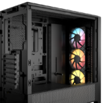 CORSAIR FRAME 4000D RS ARGB3xRS120 ARGB fans, 360mm rad170mm cooler, 430mm GPU, ATX, Black